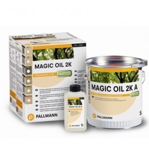 Двухкомпонентное натуральное масло Pallmann /Uzin Magic Oil 2K Spa Черное (1 л.)